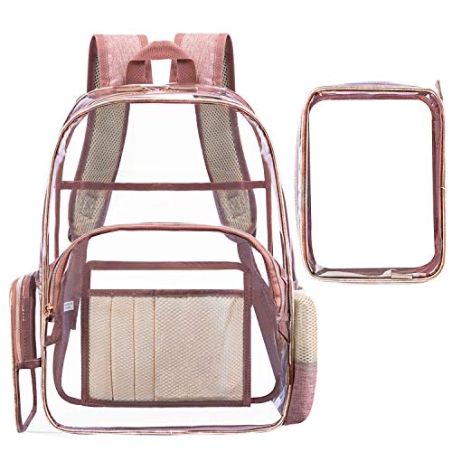 FOSTAK Clear Backpack Transparent Bag 