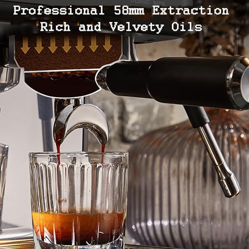 Ekspres do kawy espresso z parownikiem - profesjonalny kompaktowy ekspres do kawy do latte Art i cappuccino