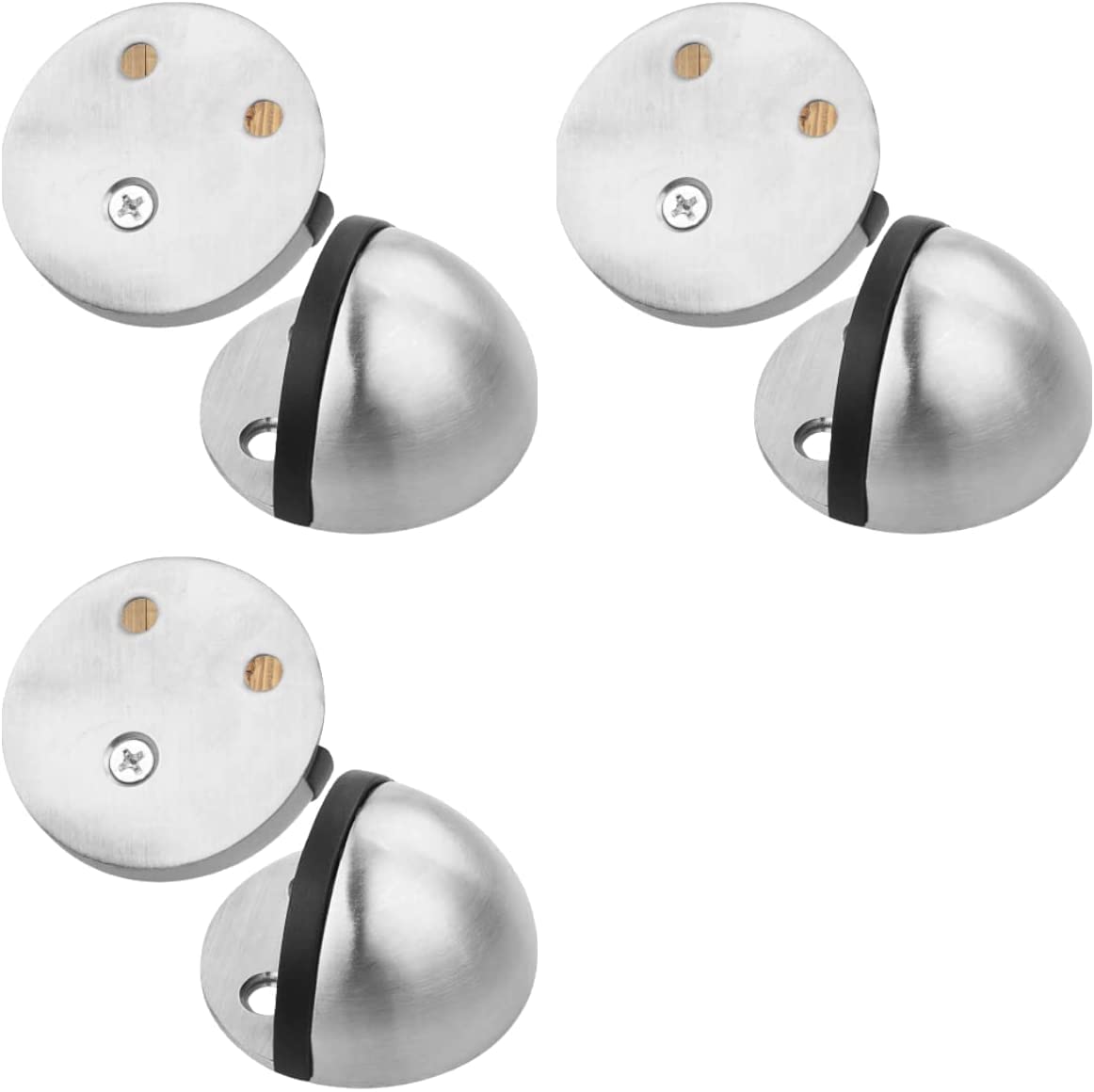 Nvsfzgiyg A Self-Dhesive Door Stopper,Bumper Buffer, Stop Stainless Steel Wall Mounted With Mounting Screws Nd Nchors