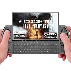 GPD Win 4 2025 [AMD AI 370-32GB+4TB] 6 pulgadas Mini Handheld Win 11 PC Game Console Gameplayer 1920X1080 Pantalla táctil Portátil Tablet PC Negro