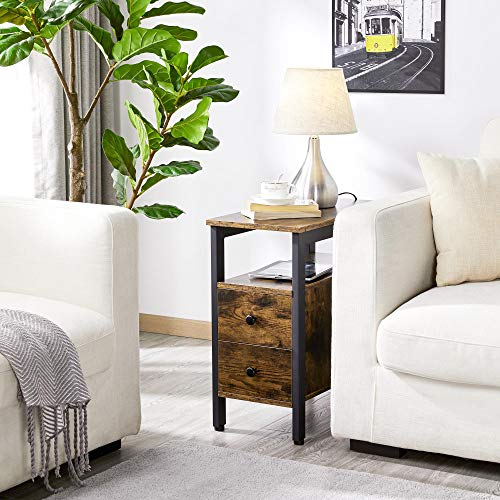 Yaheetech Set 2 Comodini Camera da Letto Tavolini