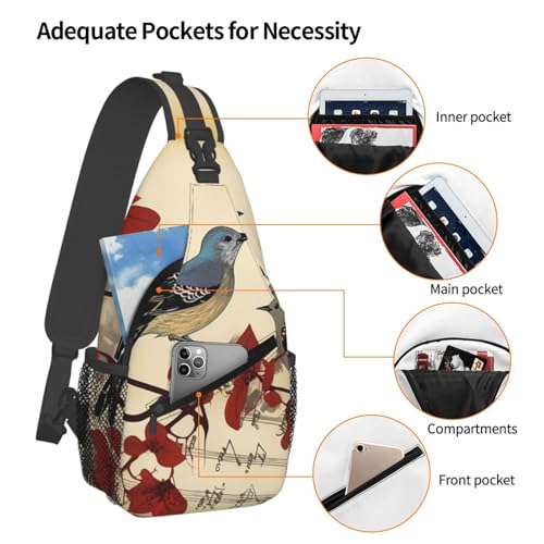 Bolso Sling para Hombre y Mujer Negro miniatura 3