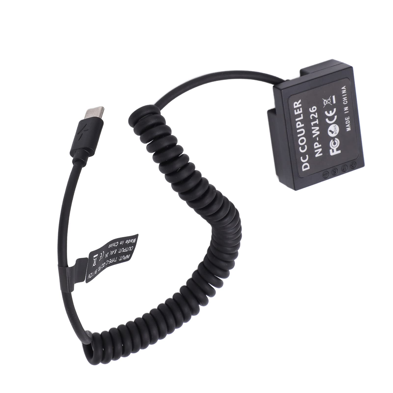 Batterie Factice NP-W126 Type-C Décodée – Alimentation Continue Pour Fujifilm XT1/XT2/XT3 & Plus