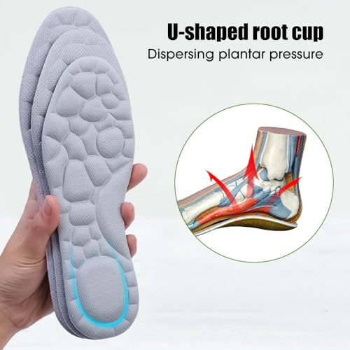 2 pares de plantillas unisex para masaje y soporte arco EU43-45 miniatura 5