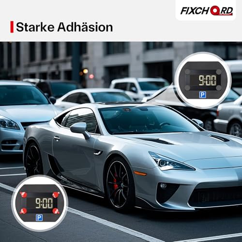 FIXCHORD Ersatz Elektronisch Klebepads Set, Doppelseitige Ersatzklebepads Set, 12 Stück Elektronische Parkscheibe Klebepad für Needit Park Lite One, Klebepads für Elektronische Parkuhr