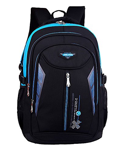Escuela Mochila Portátil Backpack Casual Impermeable Niños Adolescentes Azul