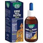 ESI - Erbe della Notte, Integratore Alimentare in Gocce a Base di Passiflora, Camomilla e Valeriana, Favorisce il Sonno e Contrasta Ansia e Stress, Senza Glutine e Vegan, 50 ml