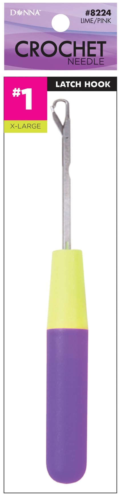 Donna Crochet Hooks Set for Crochet Braid Hair, Latch Hook Tool - Premium Crochet Hook & Needles Kit for Beginners and Experts, Ideal for DIY Projects and Hair Styling, Purple Color 1PC