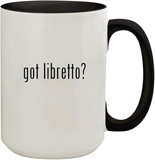 got libretto  ~ 15oz Ceramic Colored Inside       Handle Coffee Mug Cup  Black  - Compare price