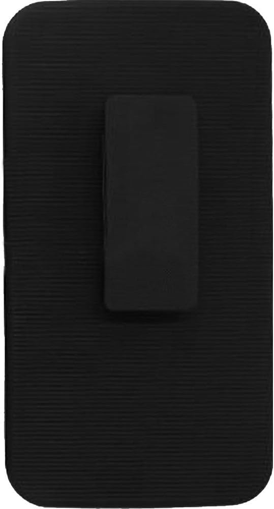 HRWIRELESS(TM) for ZTE Max N9520 Max + N9521 Cover Case (Sidestand Holster Black/Black) Armor Heavy Duty Hybrid Premium Quality Cover