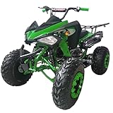 X-PRO Panther 200 Sports ATV with LED Headlights Automatic Transmission with Reverse, Big 23'/22' Tires! (Green, Factory Package)
