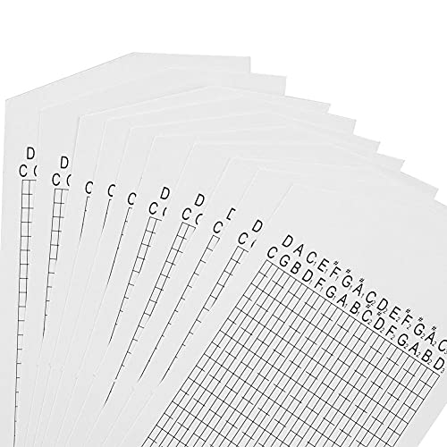 10-Pack Blank Music Box Paper Strips - DIY Refill Tape for 30-Note Hand Crank Music Box Movements - 66cm x 7.1cm Premium Craft Paper for Custom Song Creation