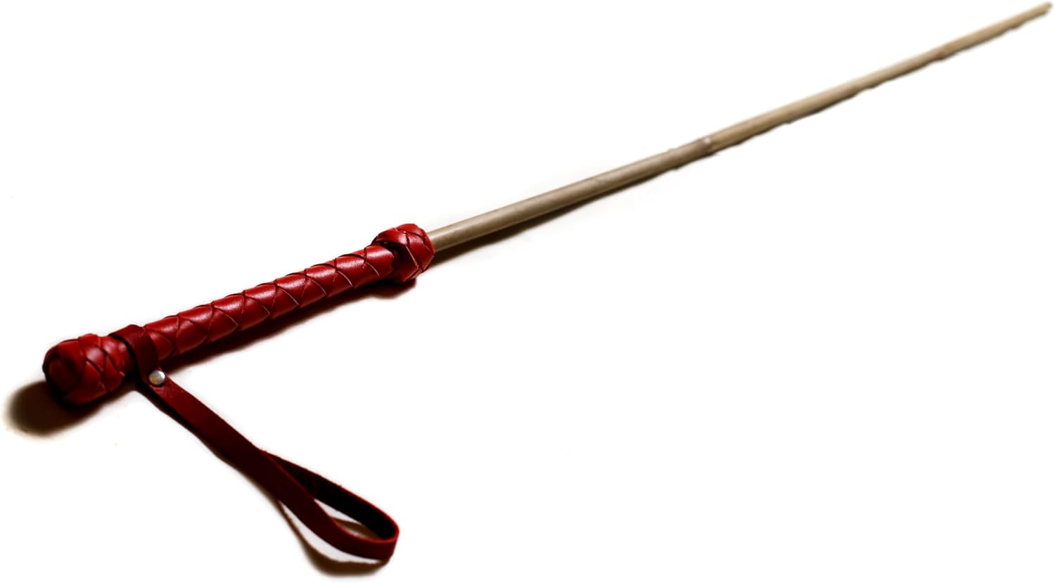 Bamboo Handcrafted Riding Crop Stick - 29.5" Riding Accessory with Genuine Leather Handle - Premium and Gentle Crops for Horses