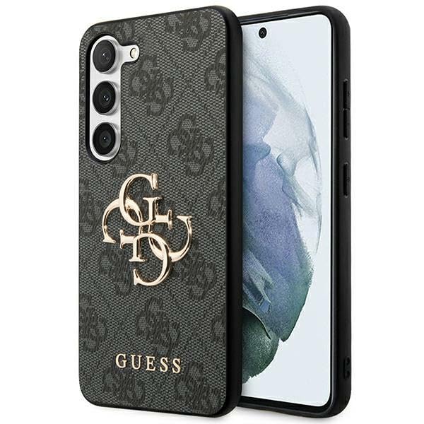 CG Mobile Guess GUHCSA554GMGGR Coque Rigide pour A55 A556 Noir 4G Big Metal Logo