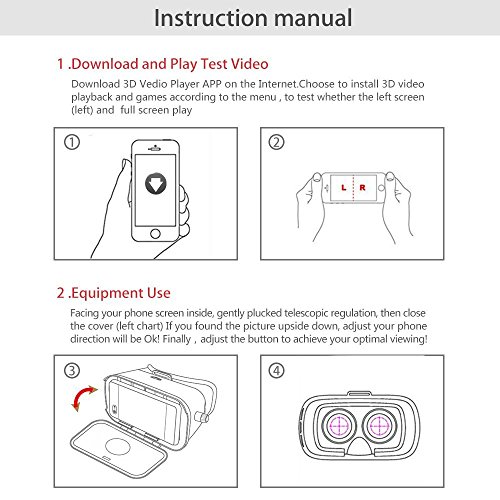 3rd casco VR Box Headset, Megadream® anti-fog