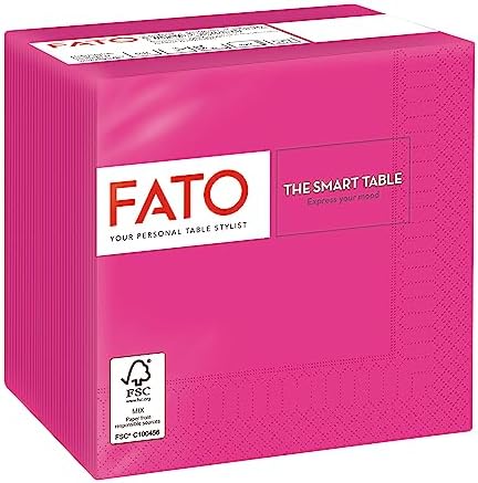 25 Serviettes Intissé Fuschia | Fêtes En Folie