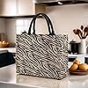 Ardorion Jute Tasche mit Reißverschluss und Innentasche Groß Shopper Bag Jutebeutel Strandtasche Wasserdicht Einkaufstaschen Handtasche Geschenktasche (A) #3