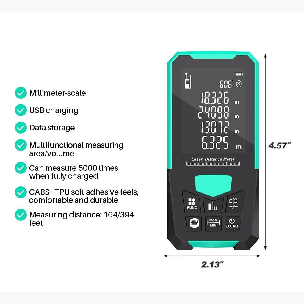 200 metre high-Precision Electronic rangefinder - Measuring Tool for Precise Distance Measurements