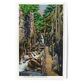 Lantern Press New Hampshire, Franconia Notch State Park View of the Flume Gorge, 8x12 Inch Art Print Wall Decor