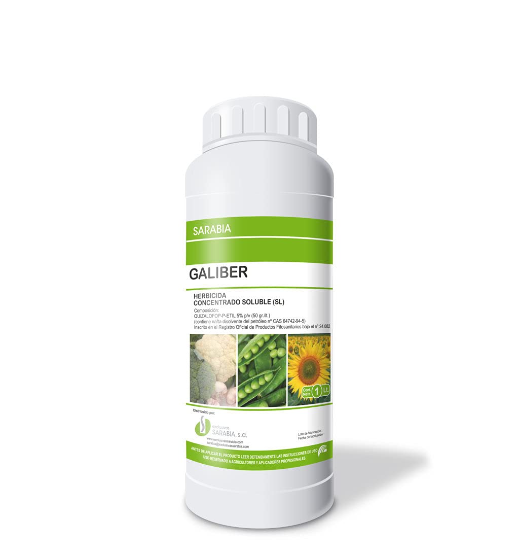 GALIBER Herbicida Sistémico Concentrado, Control de Maleza en Gramíneas en Cultivos, Post-Emergencia Precoz, Envase 125 cc