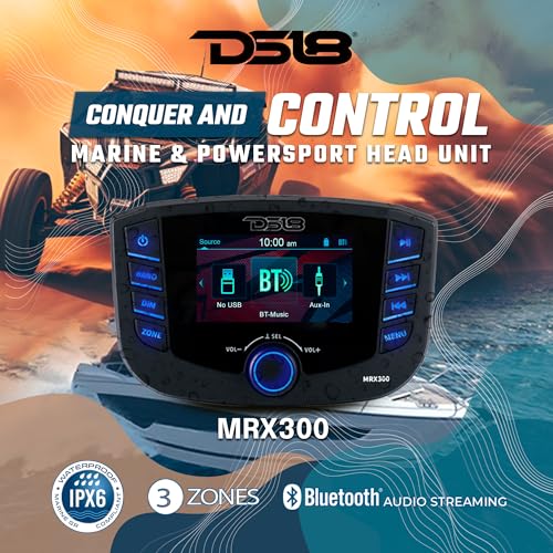 Radio Marina DS18 MRX300 con Pantalla TFT 3" y Bluetooth miniatura 2