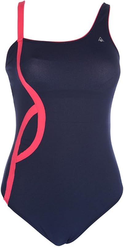 Bañador Aqua Sphere Arleen Open Back, Azul Marino/Rosa Oscuro, 34