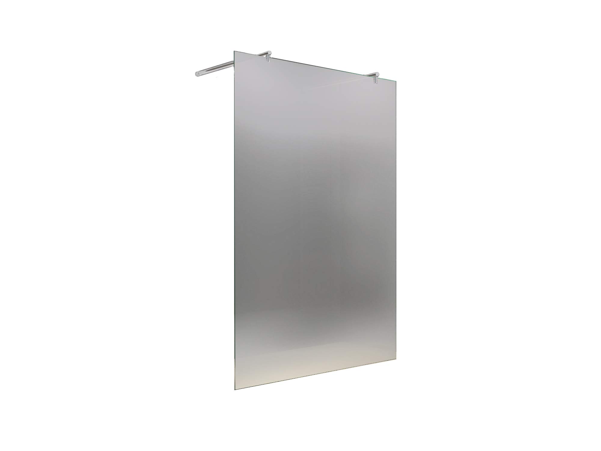 Shop [Typ-Lily] 10 mm Walk in Ścianka prysznicowa - prysznic - szkło ESG (90 x 200 cm satynowane 2 x okrągłe uchwyty)