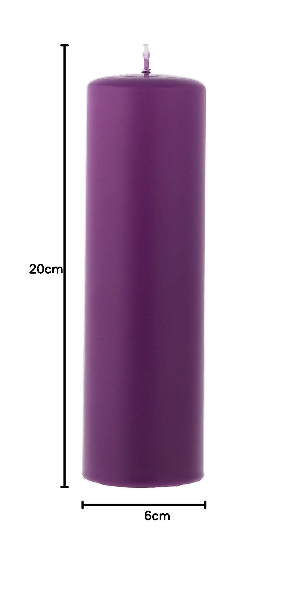 Holyart Avvento: Kit 4 Candele opache per l' Avvento 20x6 cm