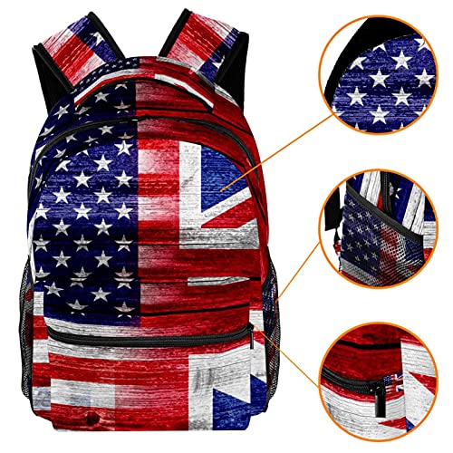 Sac à dos outdoor de qualité supérieure style drapeau américain pour l'université