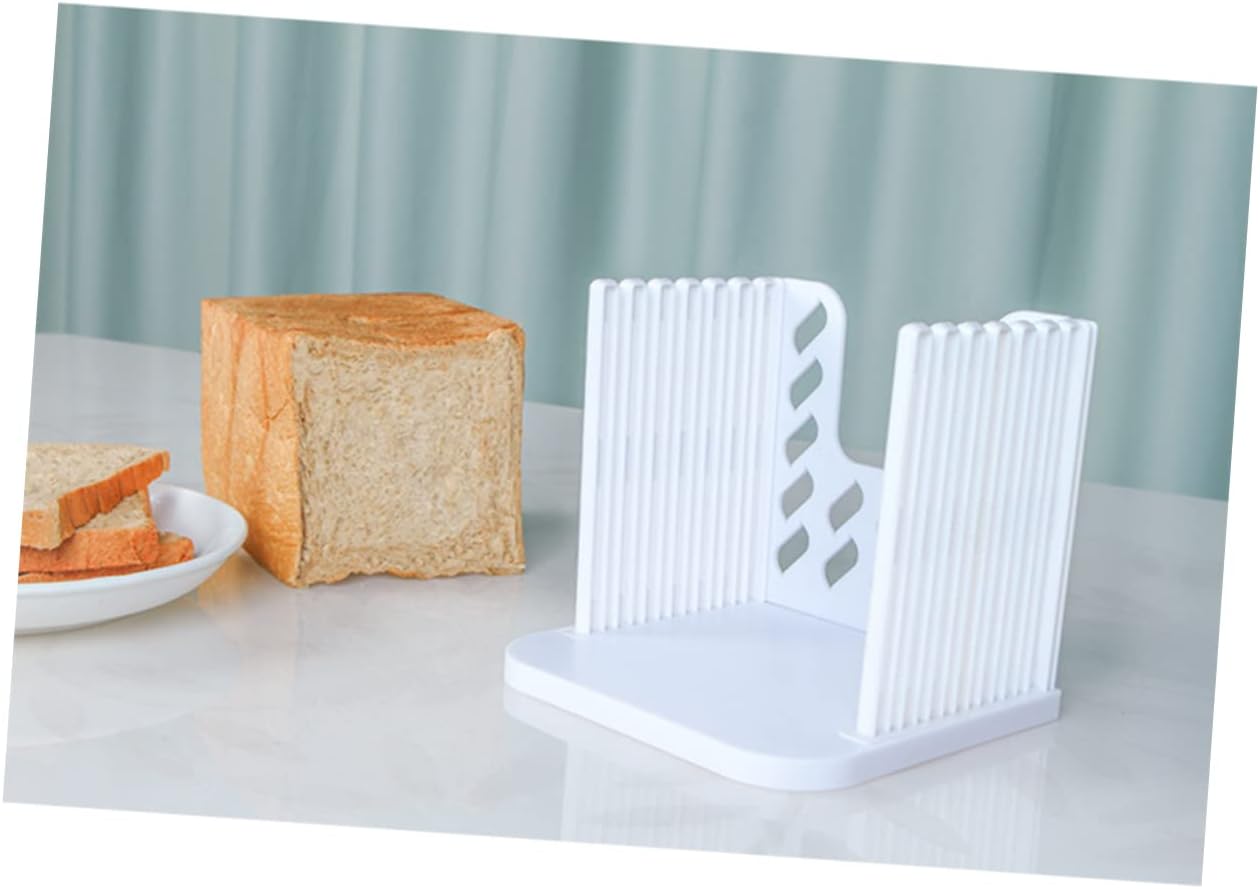 Mikinona Plastic Toast Slicer Tool Bread Cutting Guide for Home Restaurant Use Lightweight Bread Slicer for Even Slices for Toast Sandwiches More