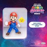 Figurine articulée de Mario et son étoile Luma du film Super Mario Galaxy – vue 3