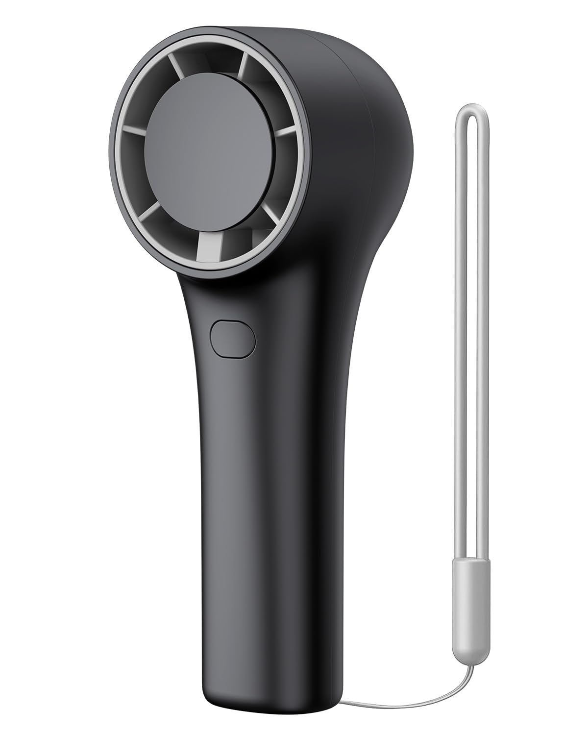 EasyAcc Handheld Portable Turbo Fan [12H Max Cooling Time] 3000mAh USB Rechargeable Personal Battery Operated Mini Small Pocket Hand Fan with 4 Speeds for Travel/Outdoor/Home/Office - Black