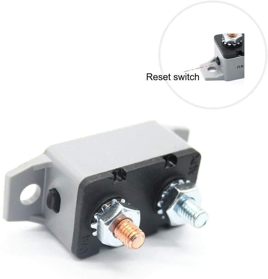 ZOOKOTO 2-Pack 40 Amp Auto Resettable Circuit Breaker - 12-24V For ATV, Car, Truck, Boat Electrical Systems