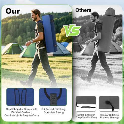 Image of VTOY Kimee Folding Chair Big - Portable Foldable Nylon Base Fabric Camping Chair for Fishing Beach Picnic Outdoor Chairs