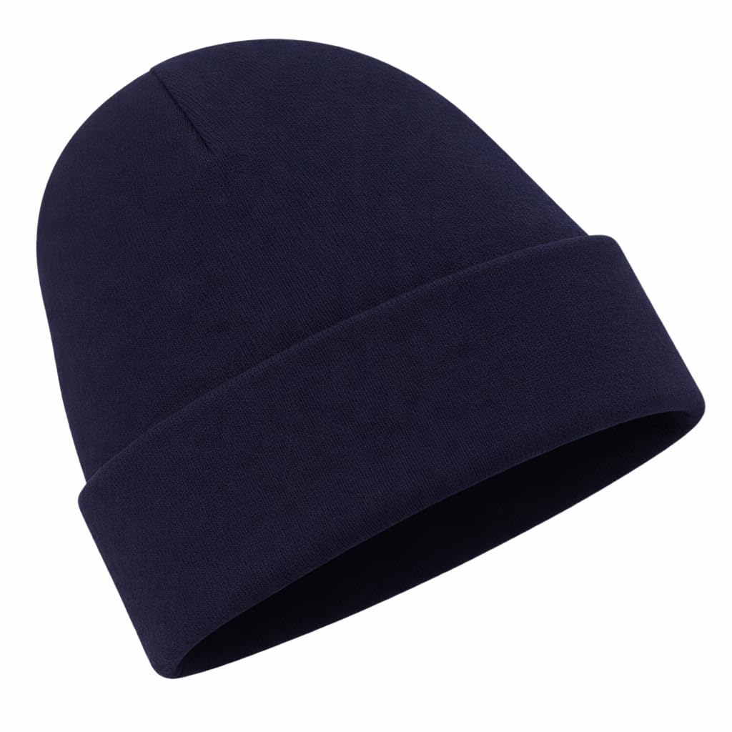 Ws Accessories Unisex Infant Navy Blue Cotton Baby Beanie Hat (Navy Blue)