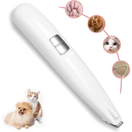 Amazon ペット用バリカン Led付き バリカン ペット用 犬 猫 足裏 耳裏 顔回り 臀部 電動 Usb充電式 自宅トリミング用 初心者 部分カット 白い Huizhou バリカン 通販