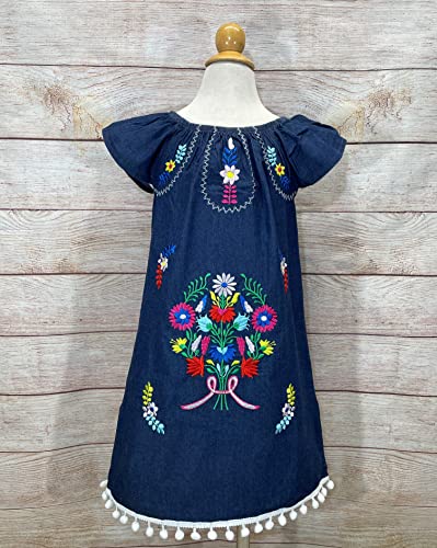 Infants and Little Girls Traditional Mexican Embroidered Cotton Dresses3