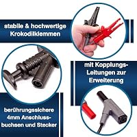 Peak Tech P 8200 – Messzubehör Set für DigitalMultimeter - Messspitzen & Krokodilklemmen mit Kabel, Messleitungen für Multimeter – Ansicht 7