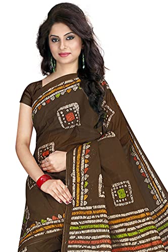 Image of TAMAIRA FASHION Mulmul Pure Cotton Saree For Woman Batik Printed |Office Wear Daily Wear Sarees For Women Without Blouse Piece(Available in 9 Colours)
