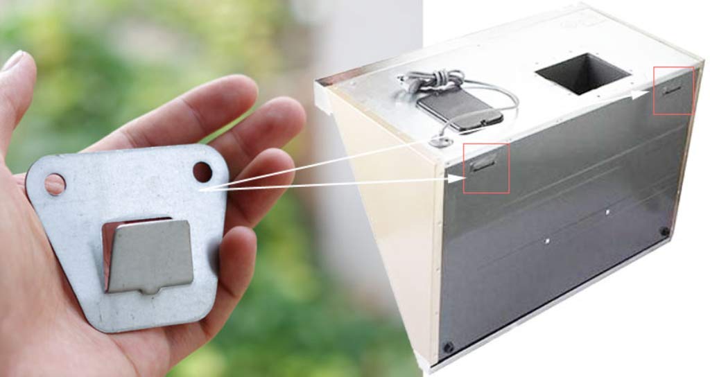 Placa de gancho para campana extractora de montaje en pared, soporte universal de metal para montaje en pared, gancho de hierro para campana extractora (A) 2