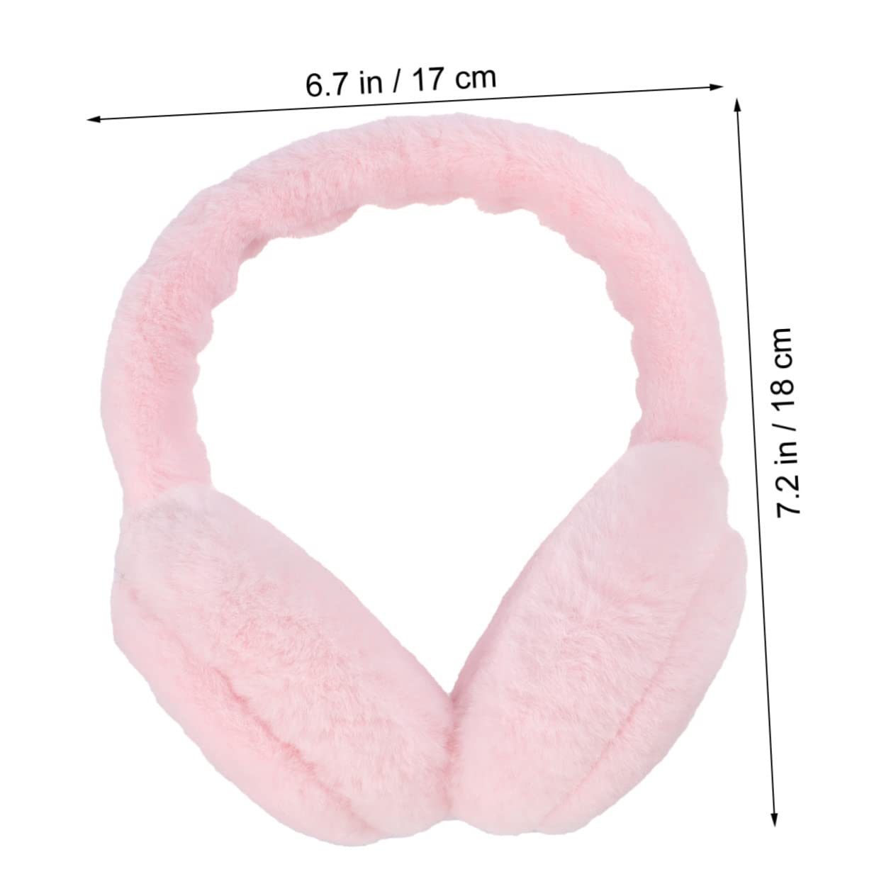 Paraorecchie Invernali Rosa, Peluche, Accessorio per Donne e Ragazze