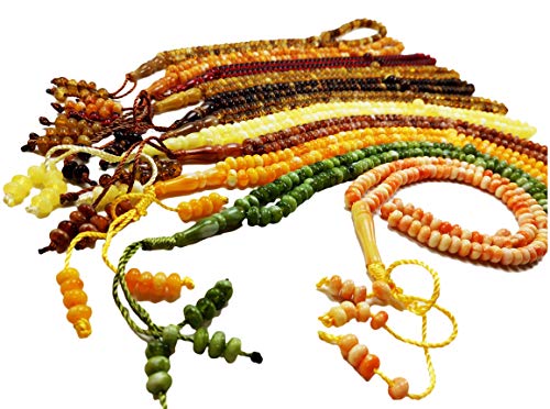 Lot 10 Tasbih Prayer 99 Worry Beads Handmade Misbaha Muslim Rosary Islamic Zikr