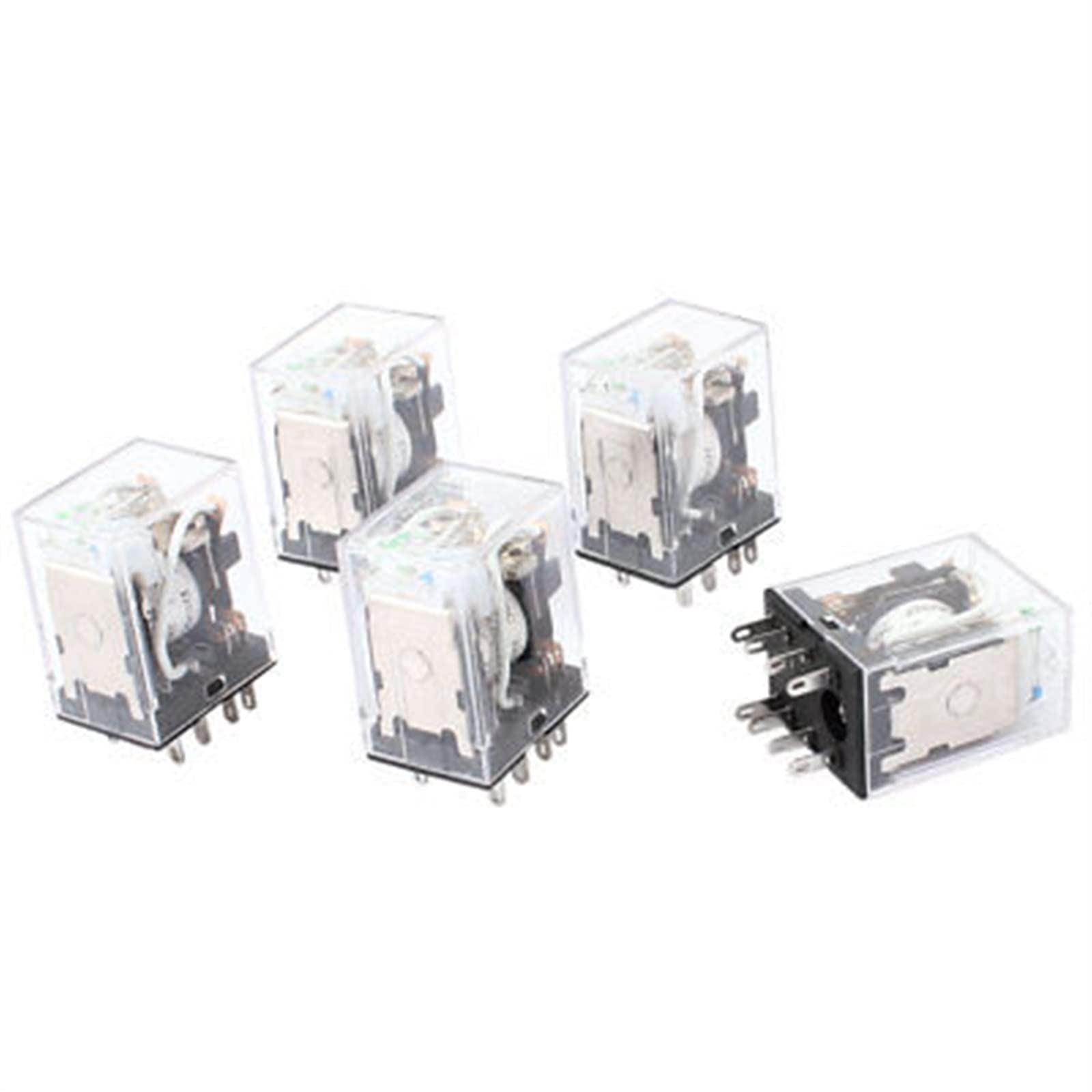 Relais de puissance HH52PL de haute précision DC 220V avec boîtier transparent