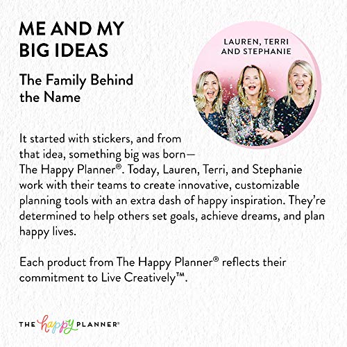 Me & My Big Ideas 2019 The Happy Planner Box Kit - Sweat Smile Repeat Theme - 12 Month Undated - Vertical Layout - 5 Sheets Of Stickers, 1 Pen, 1 Magnetic Bookmark, 4 Sticky Note Pads - Classic Size #TOP7
