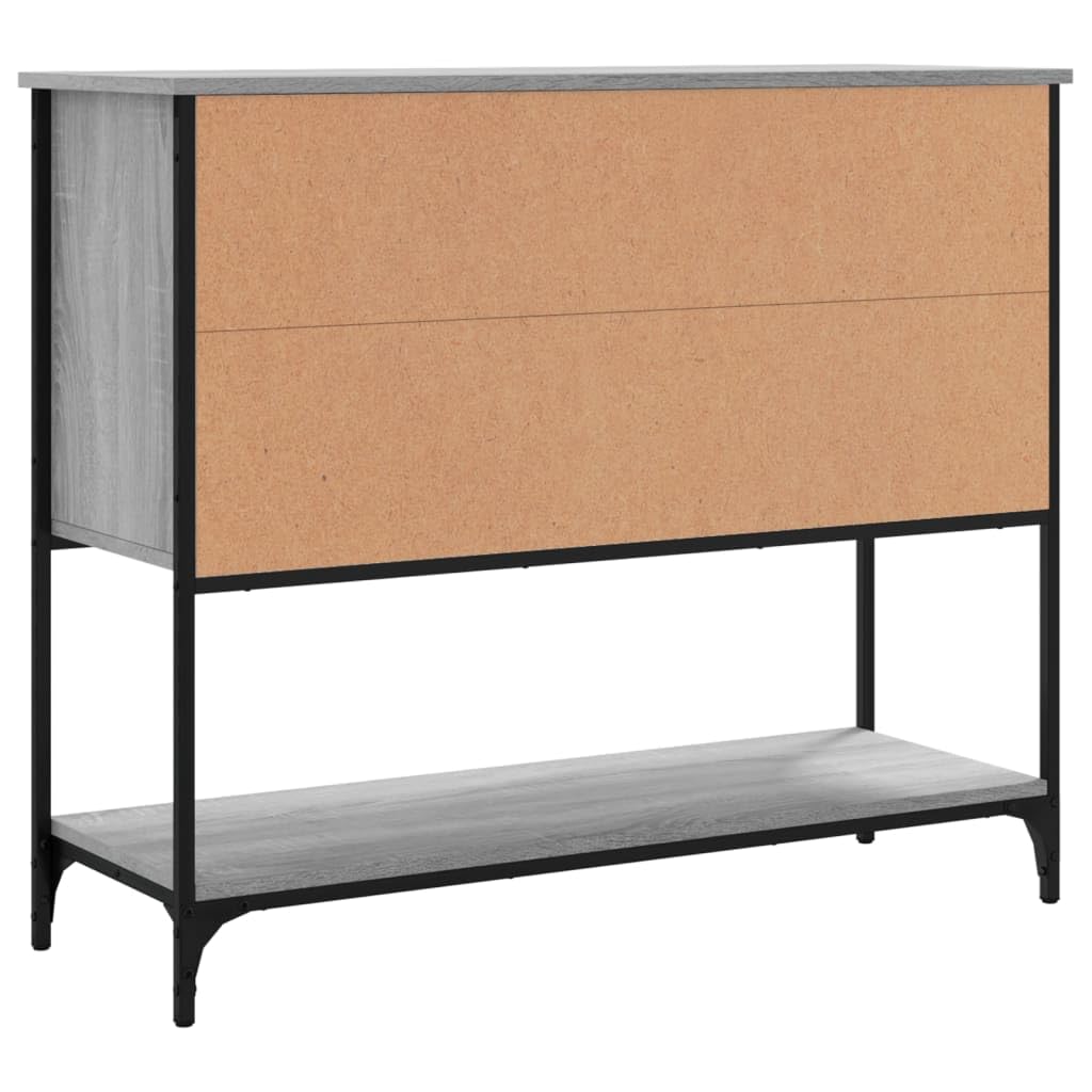Credenza grigia Sonoma 100 x 36 x 85 cm, materiale in legno, resistente, versatile come cabinet a buffet, ideale per entryway e cocina