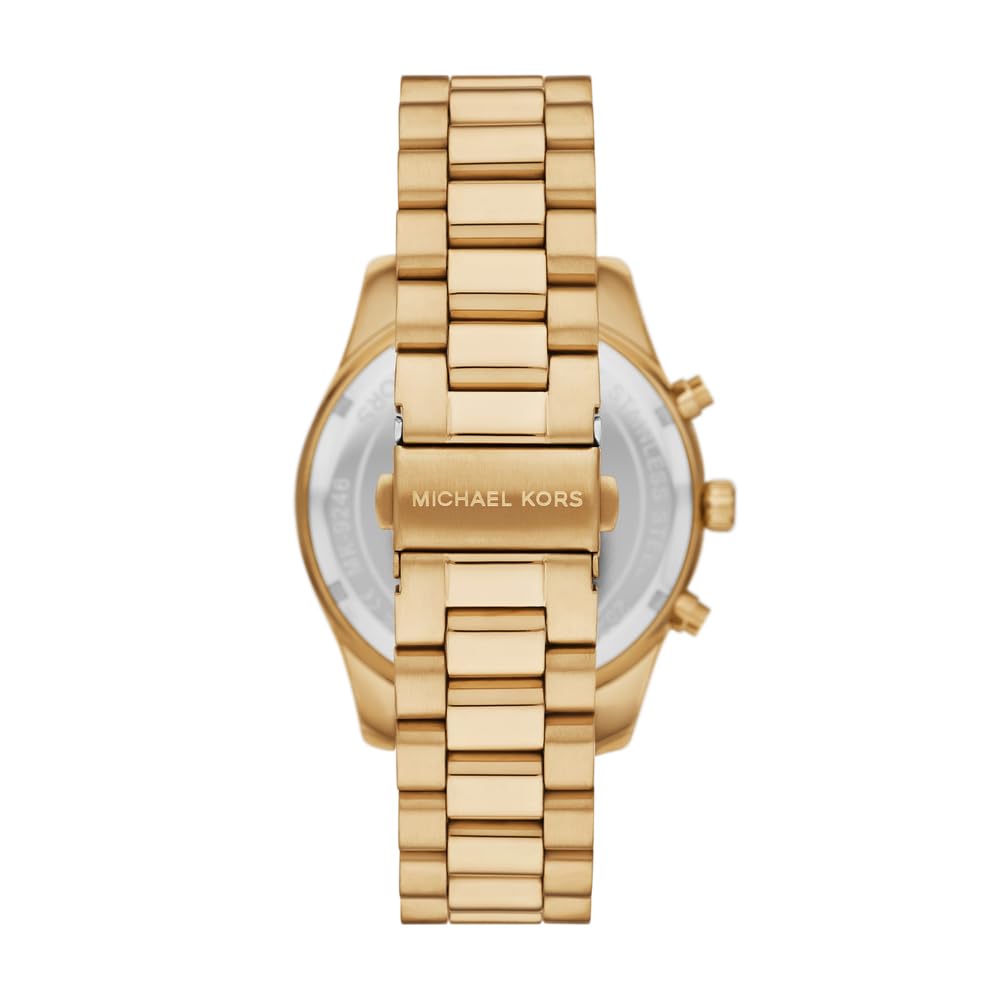 Michael Kors Lexington Herren 44MM Goldfarbene Edelstahluhr, MK9245SET