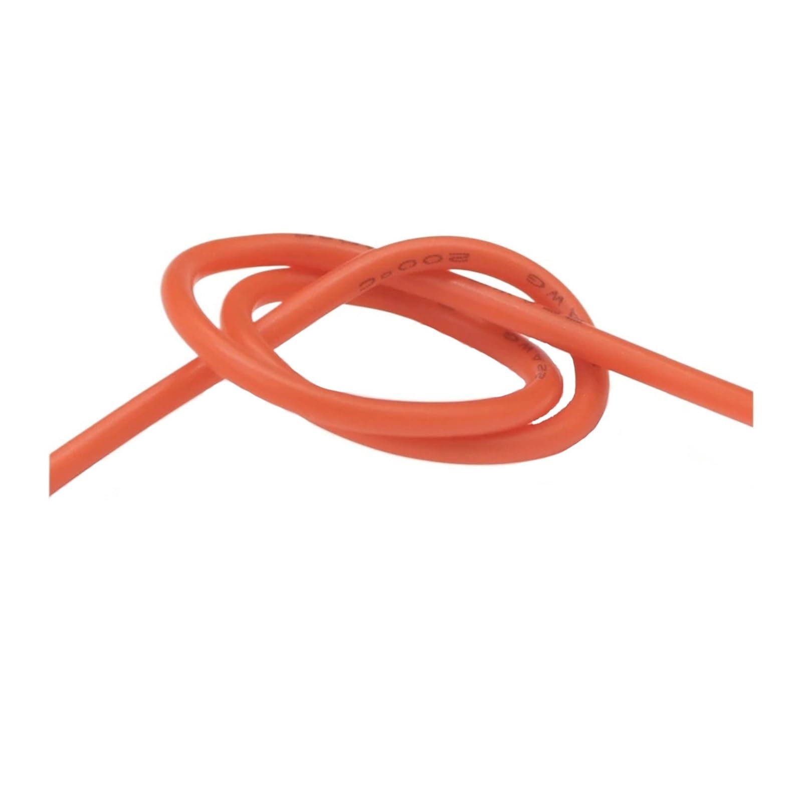 Cable electrónico Flexible de Goma Silicona Suave, 2m, Azul/Amarillo/púrpura/marrón/Naranja, 30AWG ~ 10AWG(Orange 2m,10AWG)