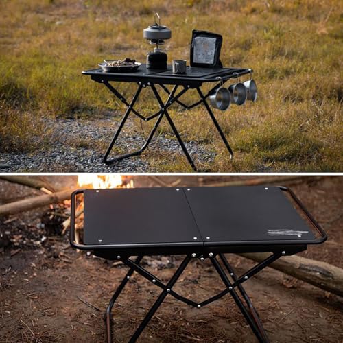 Table d'appoint pliante de camping avec sac de rangement - 6