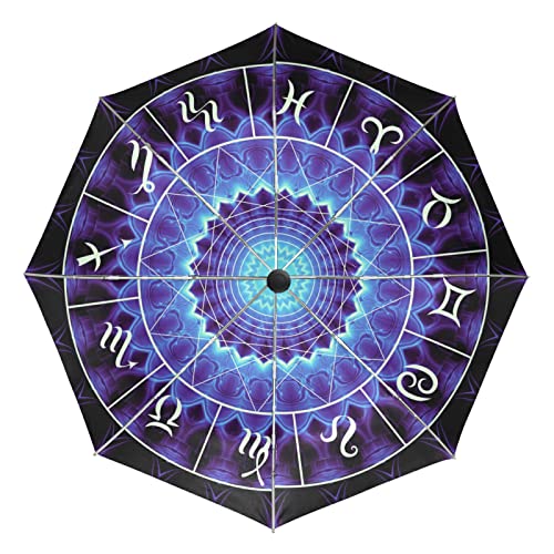 Parapluie coupe-vent automatique bleu Art Espace pour en finir avec les parapluies qui se cassent