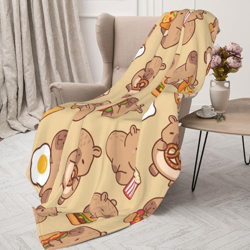 Couverture capybara douce 150x200cm, l'idée cadeau doudou idéale pour petits et grands - 5